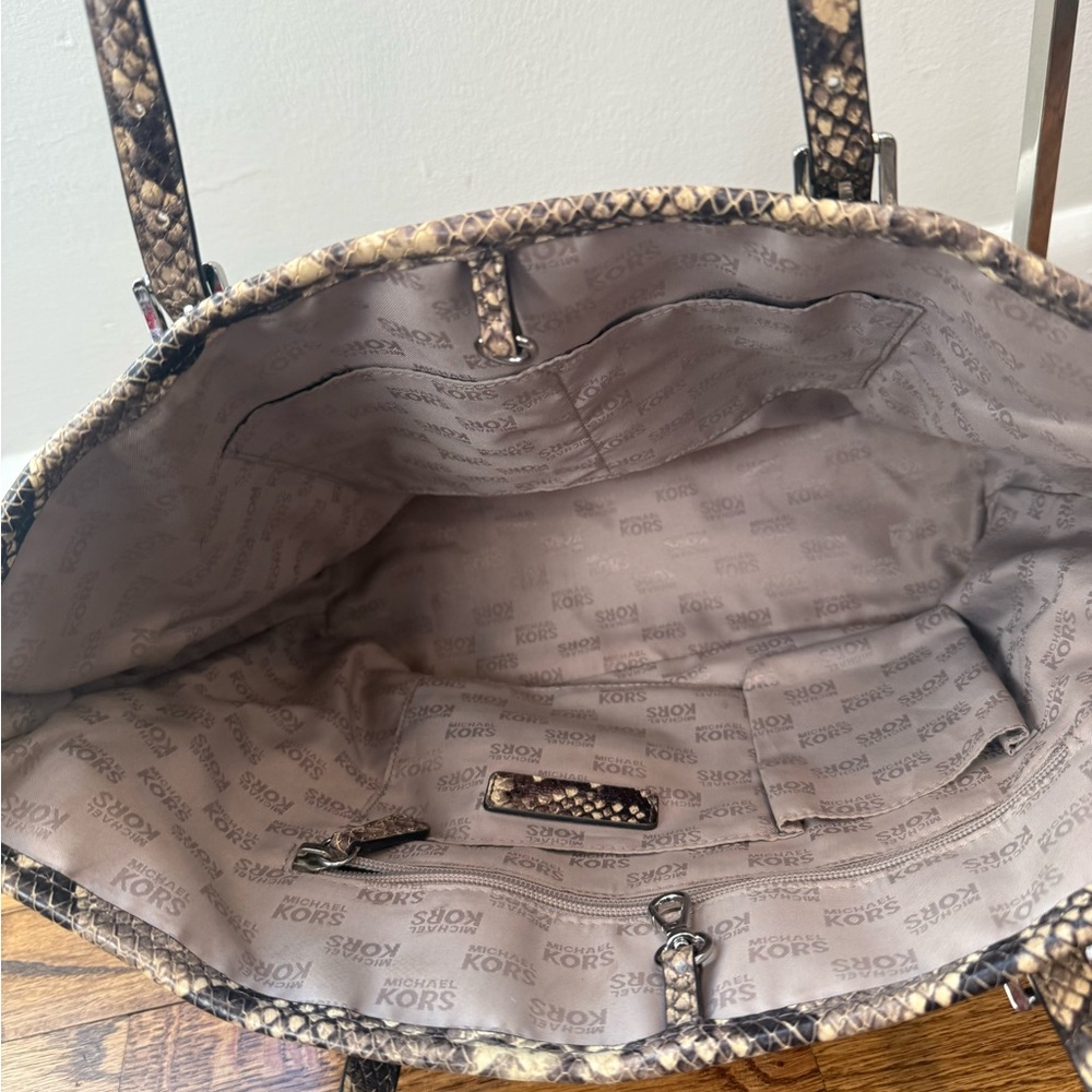 Michael Kors Python Pattern Tote - image 5